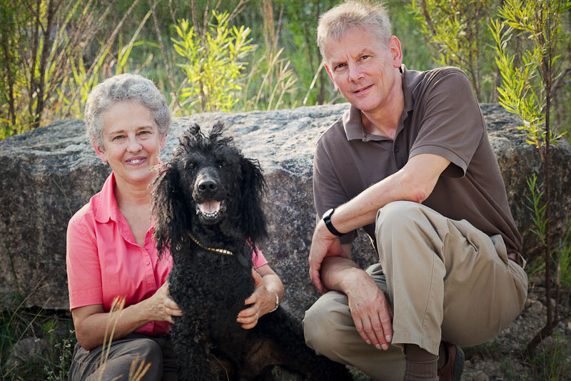 Family with their dog