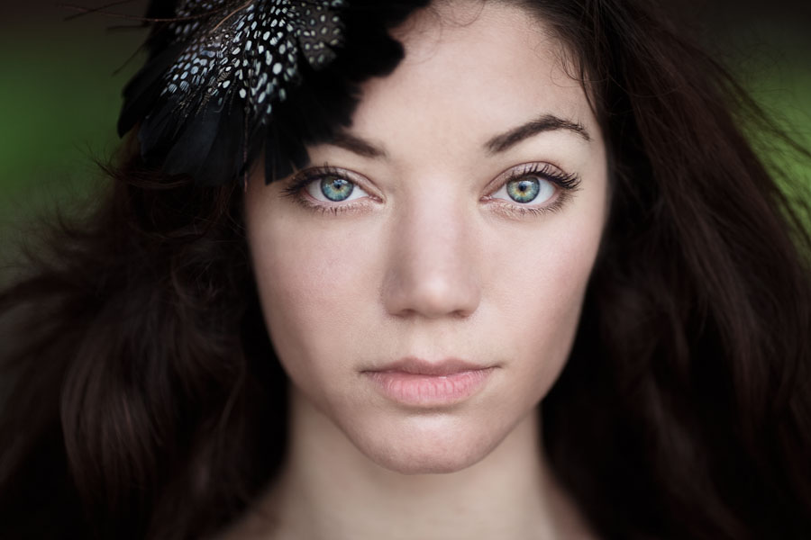 austin portrait photographer portrait of a girl looking straight into the camera