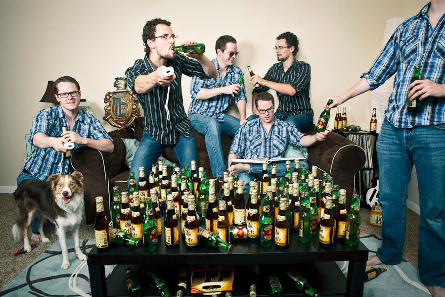 austin portrait photographer composite 99 bottles of beer