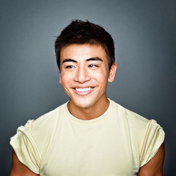 austin portrait photographer portrait of a man smiling looking away