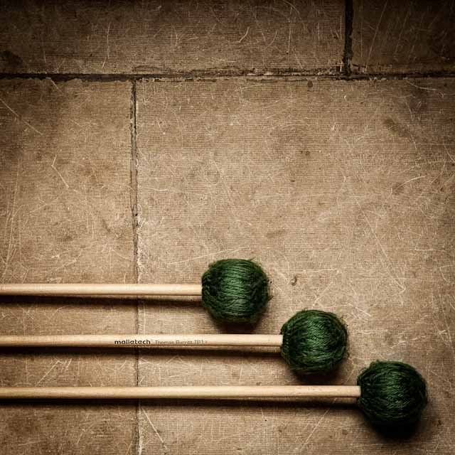 cd artwork of mallets for marimbist tom burritt by austin photographer josh brewster