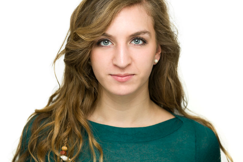 actress headshot on white